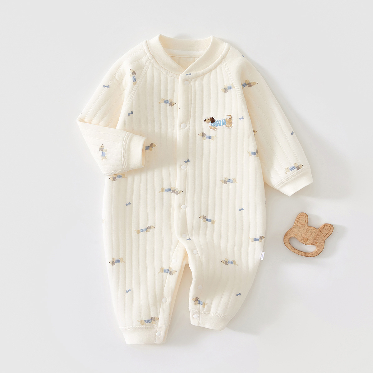 Kids Outdoor Jumpsuit - AYNIGIELL ชุดจั๊มสูทสำหรับเด็กแรกเกิดฤดูใบไม้ร่วงและฤดูหนาว เสื้อผ้าเด็กผู้หญิงผ้าฝ้ายแท้คุณภาพสูง 0-18 เดือน ชุดเด็กผู้ชายสำหรับใส่กลางแจ้ง