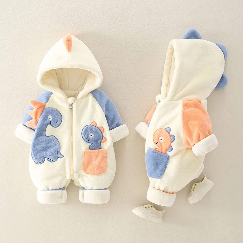 Kids Outdoor Jumpsuit - เสื้อผ้าทารกแรกเกิดบอดี้สูทจั๊มสูทแบบหนาและหรูหรา2024เสื้อผ้ากลางแจ้งจั๊มสูทเด็กทารกฤดูใบไม้ร่วงและฤดูหนาว