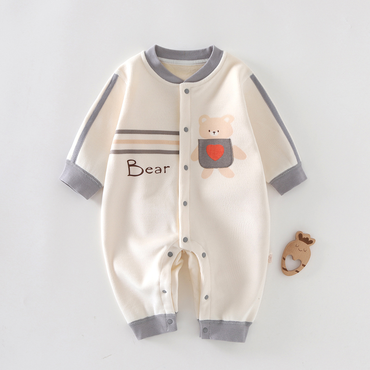 Kids Outdoor Jumpsuit - ชุดจั๊มสูทเด็กทารกแรกเกิด ฤดูใบไม้ผลิ ฤดูใบไม้ร่วง สำหรับใส่กลางแจ้งทุกวัน เด็กผู้หญิง เด็กผู้ชาย