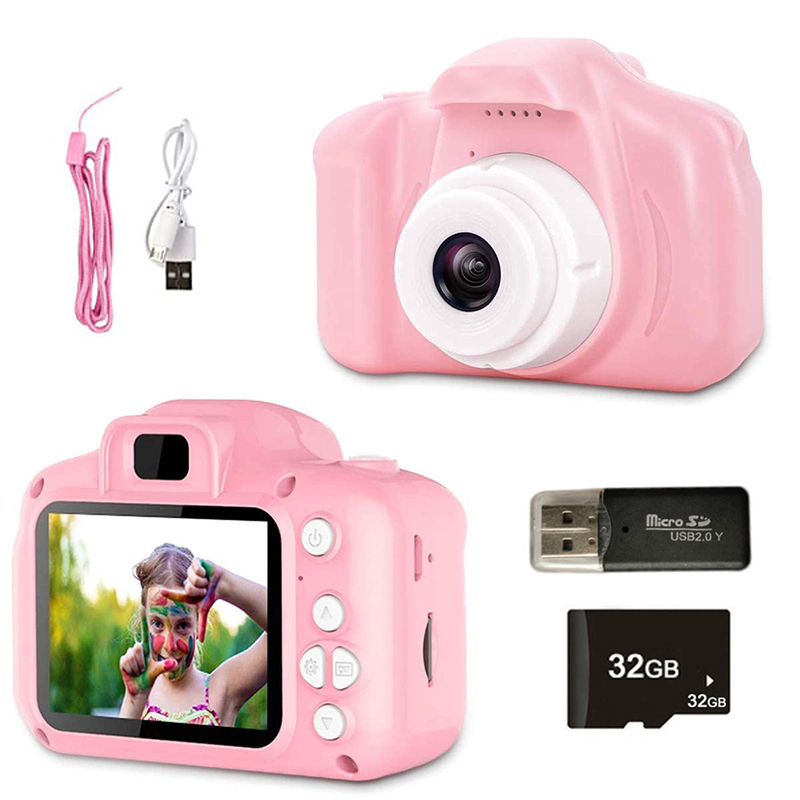 Kids Outdoor Videos - กล้องเด็ก 1080P HD กล้องวิดีโอของเล่น 8 ล้านพิกเซล