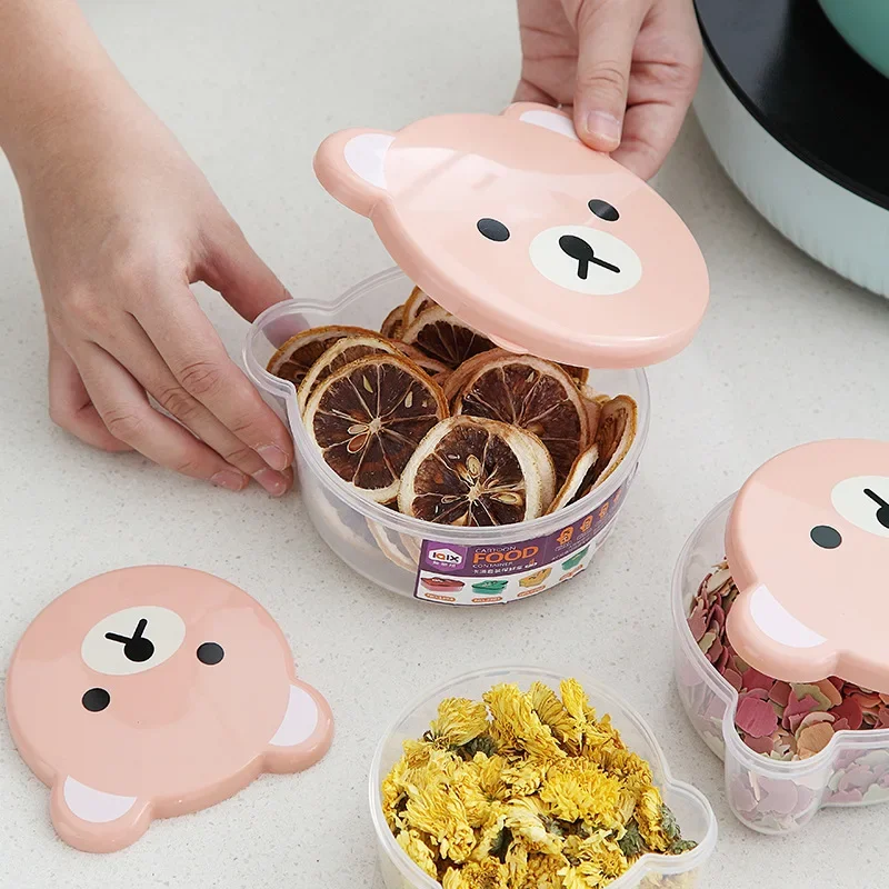 Kids.Outdoor Utensils - 4 ชิ้นกล่อง Bento เด็กพลาสติกการ์ตูนน่ารักกล่องอาหารกลางวันกลางแจ้งกล่องเก็บอาหารเด็กนักเรียนไมโครเวฟกล่องอาหารกลางวันเครื่องครัว