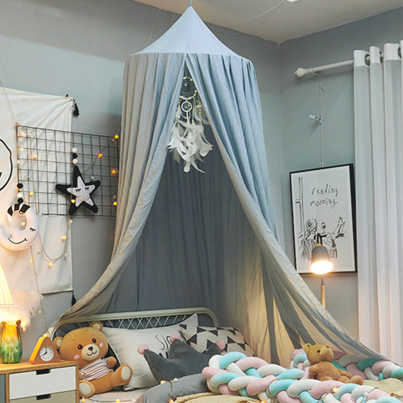 Kids Outdoor Daybed - เตียงโดมผ้าม่านเด็กกระจก Crib Surround หัวเตียงตกแต่งแรเงามุ้งเตียงเต็นท์ขนาดใหญ่เกมปราสาท