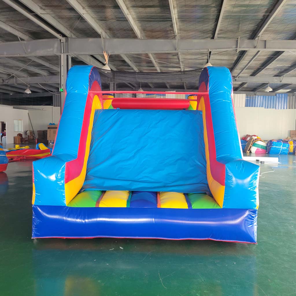 Kids Outdoor House With Slide - บ้านลมเป่าลมขนาดใหญ่พร้อมเครื่องเป่าลม ได้รับการรับรองมาตรฐาน EN14960 สำหรับเด็กและผู้ใหญ่ เหมาะสำหรับเล่นกลางแจ้ง