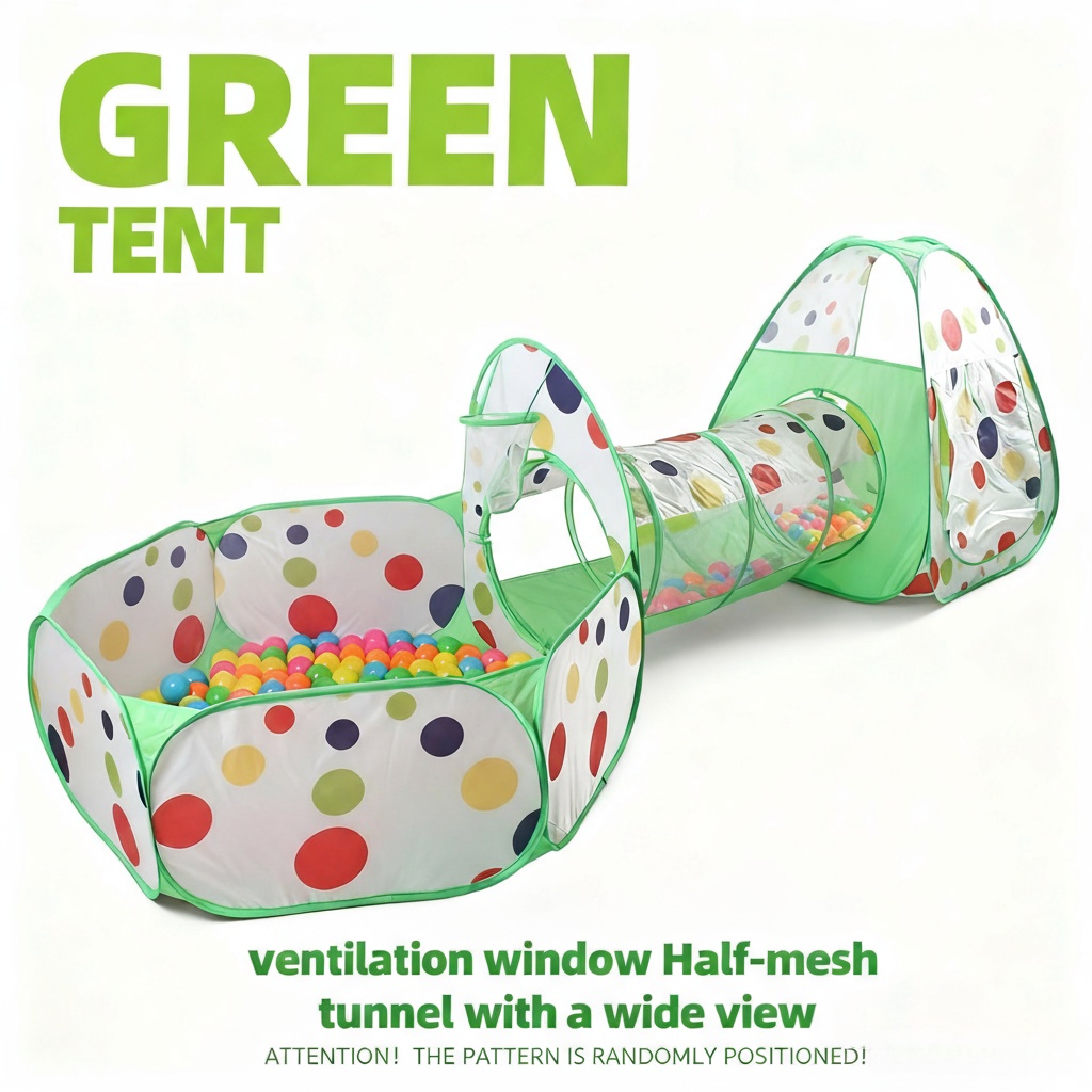 Kids Outdoor Daybed - เต็นท์เล่นสำหรับเด็ก, สระบอลของเล่น - อุโมงค์เล่น - เต็นท์ทรงสามเหลี่ยม,