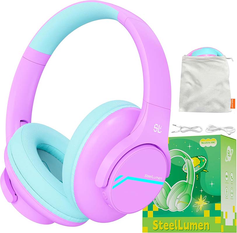 Kids Outdoor Videos - หูฟังตัดเสียงรบกวนสำหรับเด็ก Nova1Lite ปรับระดับเสียงได้ 74/85/94dB เชื่อมต่อไร้สายด้วยบลูทูธ 5.3