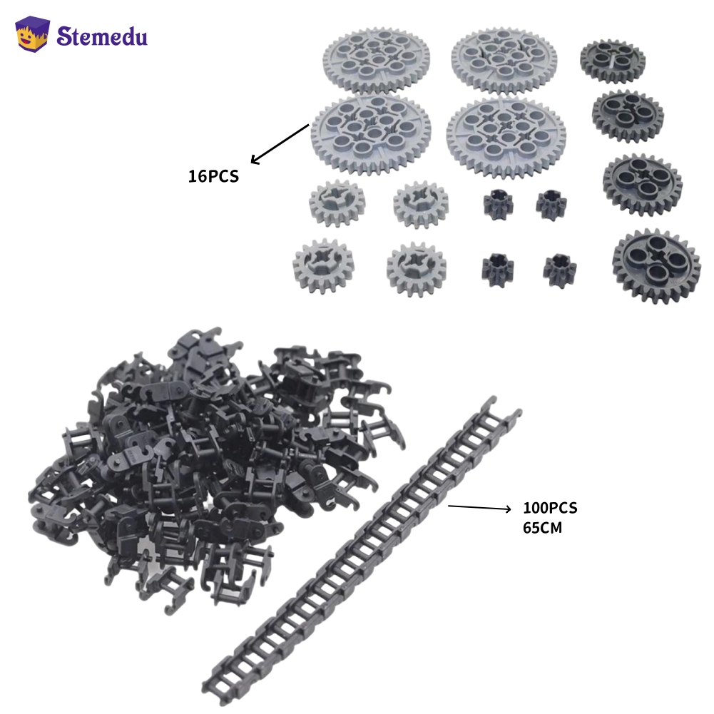 16ชิ้นเกียร์บล็อกตัวต่อฟันเฟือ - Lego Set Technic บทวิจารณ์และราคา