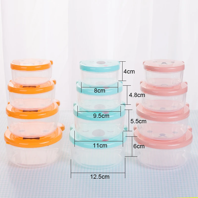 4 ชิ้น/เซ็ตเด็กพลาสติกกล่อง Be - Kids.Outdoor Utensils บทวิจารณ์และราคา