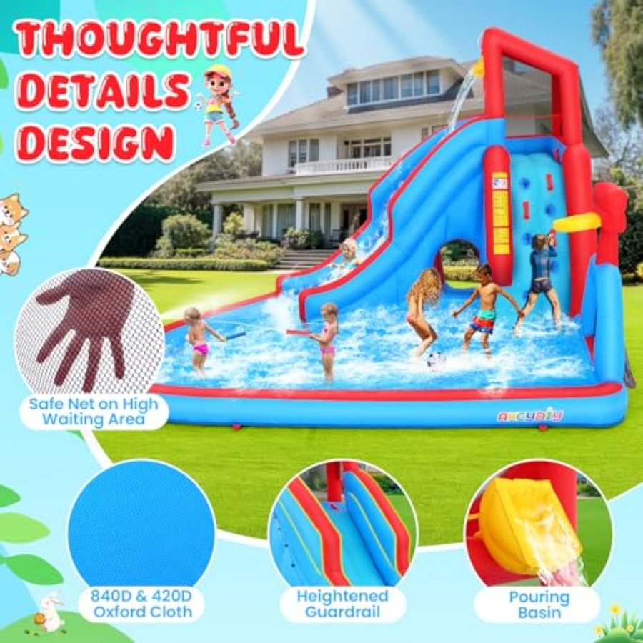 สไลเดอร์น้ำเป่าลมกลางแจ้งสำหรั - Kids Outdoor Bounce House บทวิจารณ์และราคา