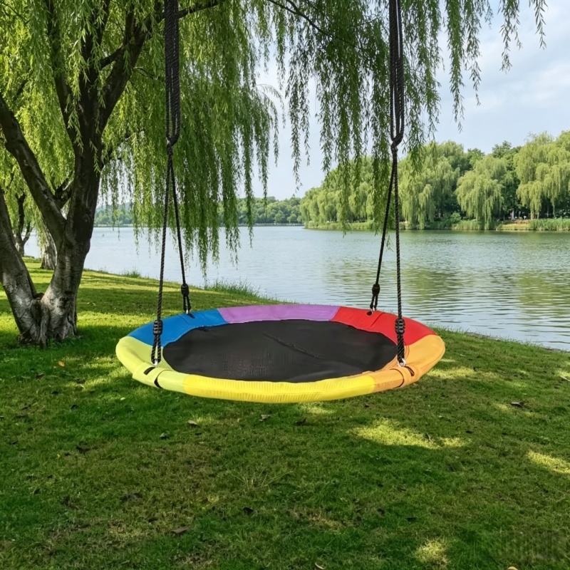 เปลญวนเด็กแบบวงกลมผ้าใบอ๊อกซ์ฟ - Kids Outdoor Hammock บทวิจารณ์และราคา