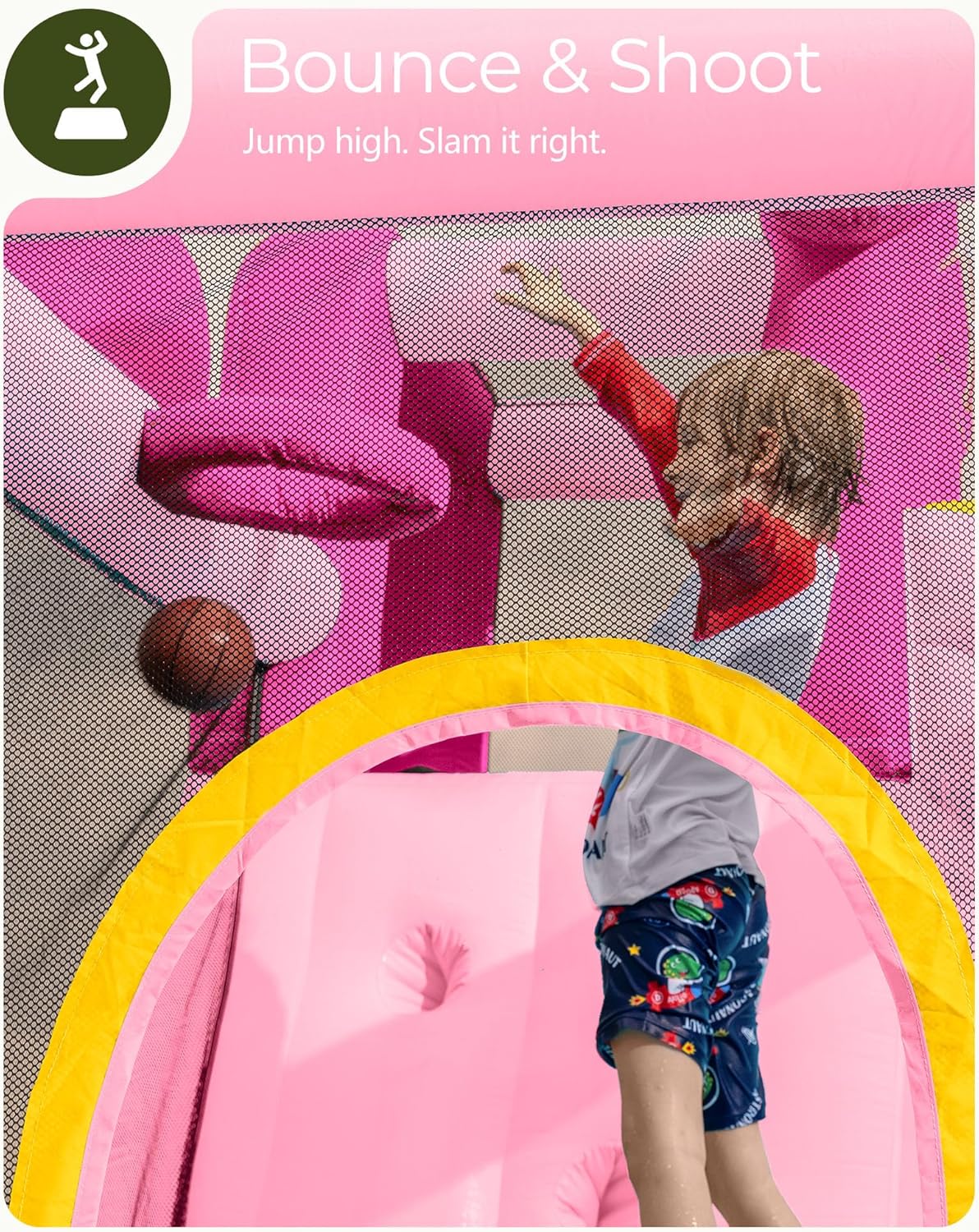 สไลเดอร์น้ำเป่าลมสีชมพูสำหรับเ - Kids Outdoor Bounce House บทวิจารณ์และราคา