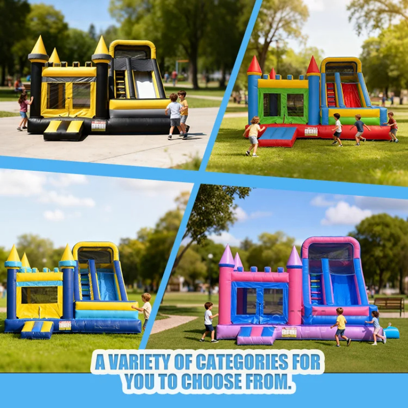 บ้านลมเป่าลมเชิงพาณิชย์สีสันสด - Kids Outdoor Bounce House บทวิจารณ์และราคา