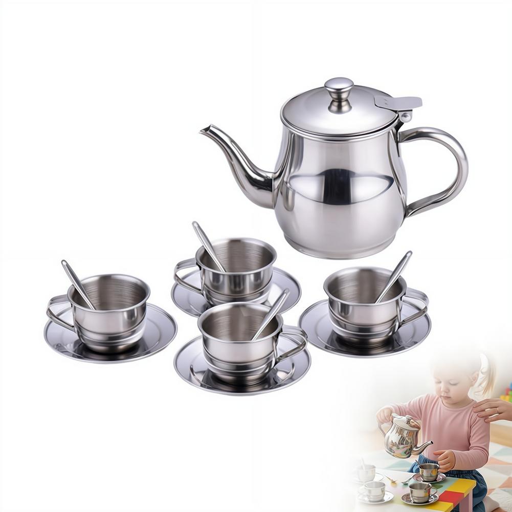 ชุดน้ำชาสแตนเลสสำหรับเด็ก ของเ - Kids Outdoor House With Kitchen บทวิจารณ์และราคา