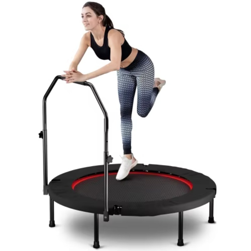 แทรมโพลีนพับได้พร้อมที่จับ สปร - Mini Trampoline Spring บทวิจารณ์และราคา