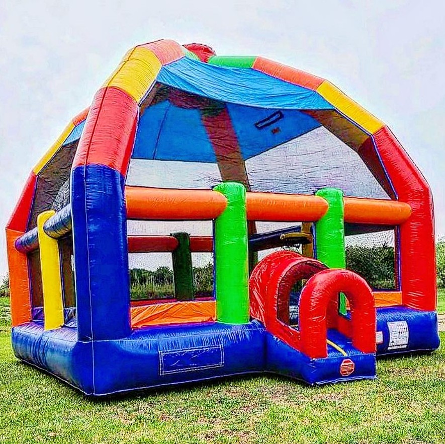 บ้านลมขนาดใหญ่ บ้านเด้งดึ๋งเป่ - Kids Outdoor Bounce House บทวิจารณ์และราคา