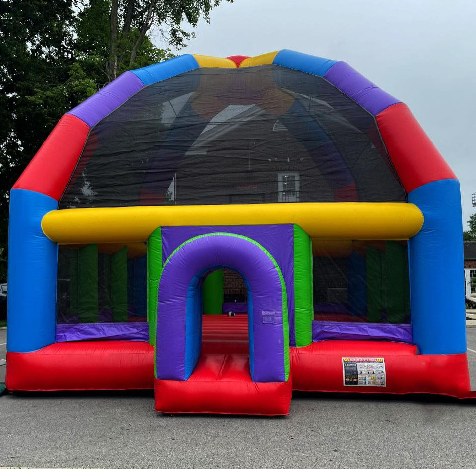 บ้านลมขนาดใหญ่ บ้านเด้งดึ๋งเป่ - Kids Outdoor Bounce House บทวิจารณ์และราคา