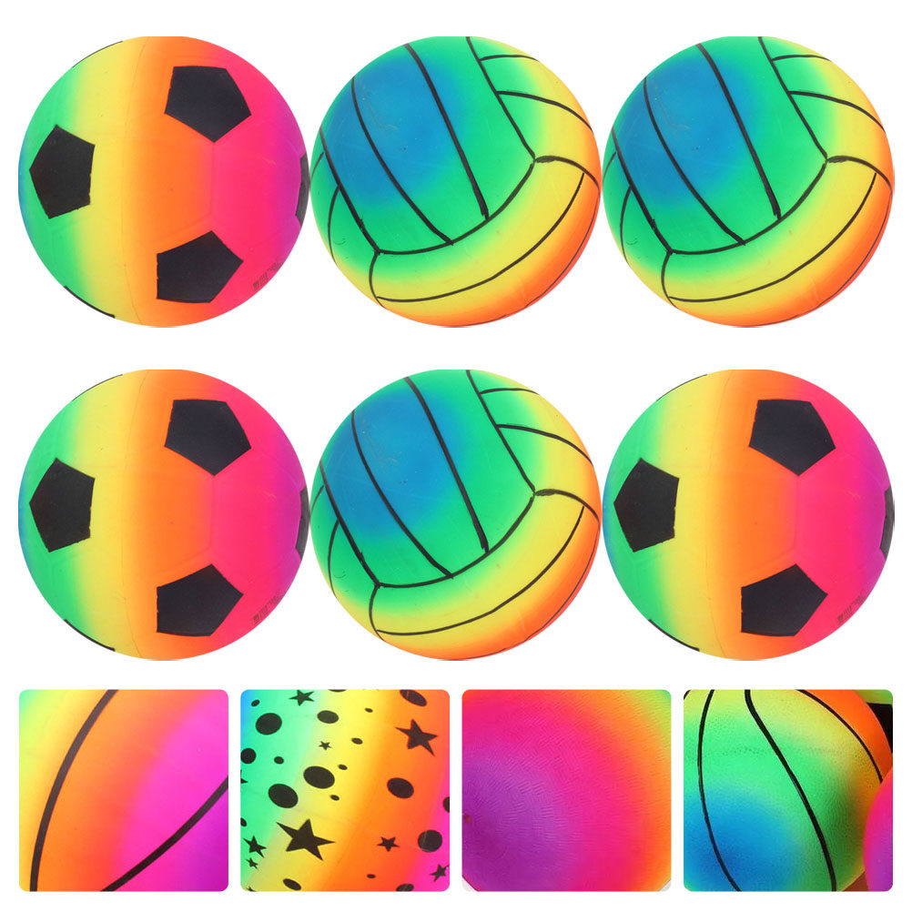 ลูกบอลชายหาดเป่าลม 6 ชิ้น ลูกบ - Kids Indoor Outdoor Games บทวิจารณ์และราคา