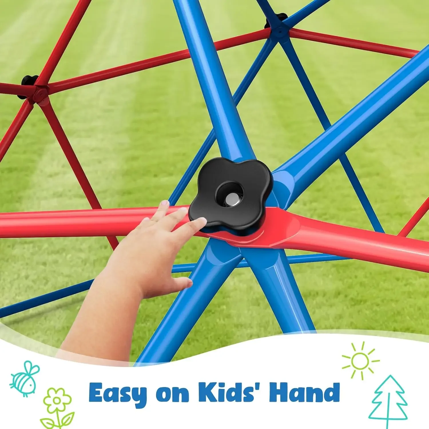 ชุดชิงช้าปีนป่าย Hapfan พร้อมช - Kids Outdoor Jungle Gym Dome บทวิจารณ์และราคา