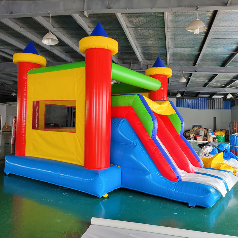 บ้านตีกลับพร้อมปราสาทกระโดดสไล - Kids Outdoor House With Slide บทวิจารณ์และราคา