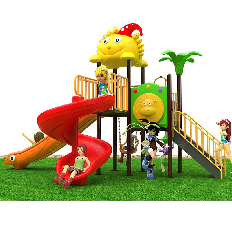 สไลเดอร์พลาสติกเชิงพาณิชย์ ขนา - Kids Outdoor Park บทวิจารณ์และราคา
