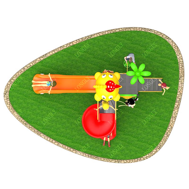สไลเดอร์พลาสติกเชิงพาณิชย์ ขนา - Kids Outdoor Park บทวิจารณ์และราคา