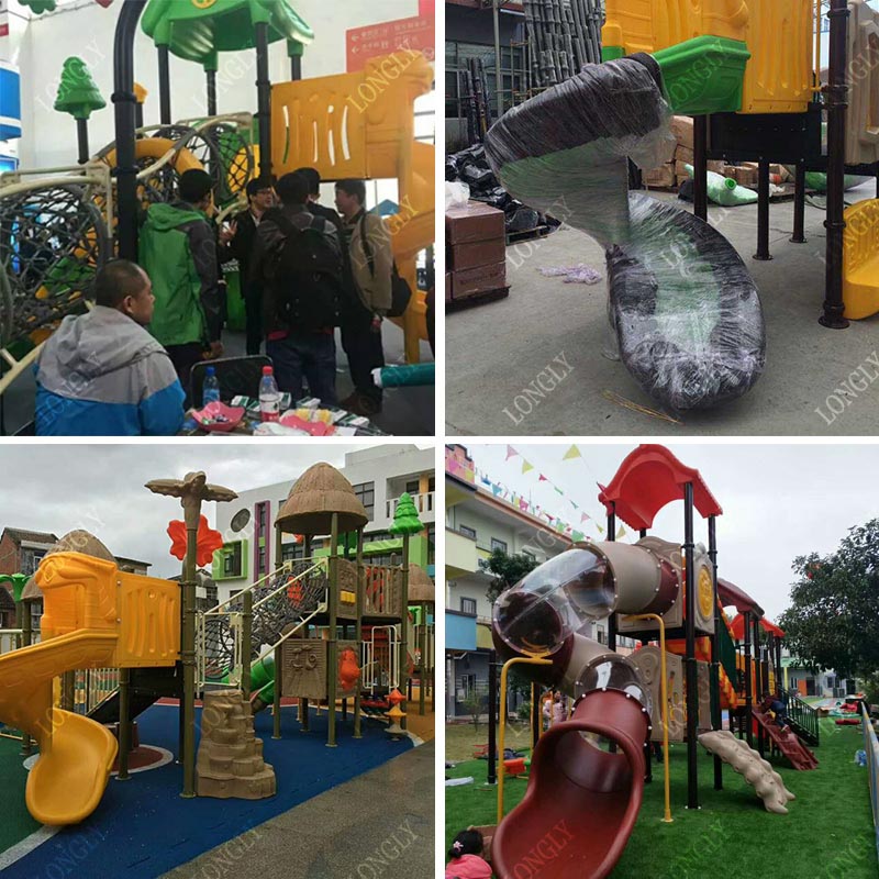 สไลเดอร์พลาสติกเชิงพาณิชย์ ขนา - Kids Outdoor Park บทวิจารณ์และราคา