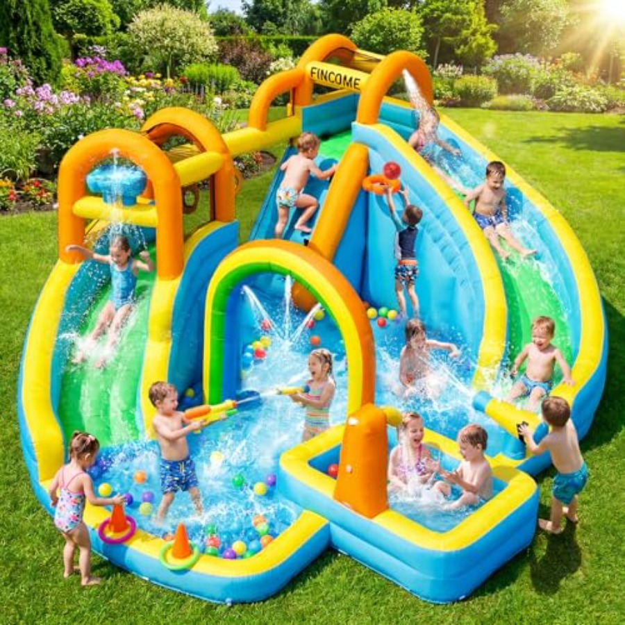 สวนสไลเดอร์น้ำเป่าลมกลางแจ้งสำ - Kids Outdoor Park บทวิจารณ์และราคา