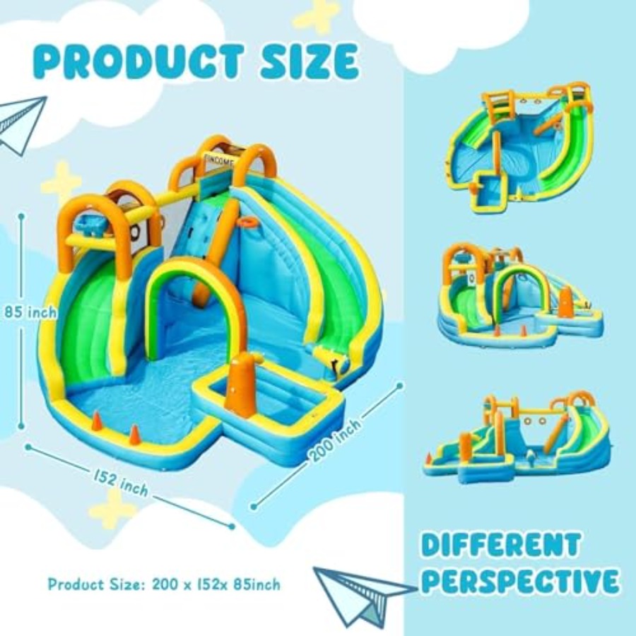 สวนสไลเดอร์น้ำเป่าลมกลางแจ้งสำ - Kids Outdoor Park บทวิจารณ์และราคา