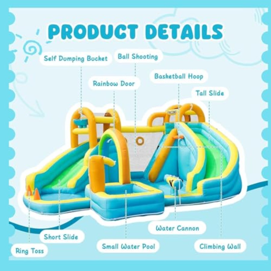 สวนสไลเดอร์น้ำเป่าลมกลางแจ้งสำ - Kids Outdoor Park บทวิจารณ์และราคา