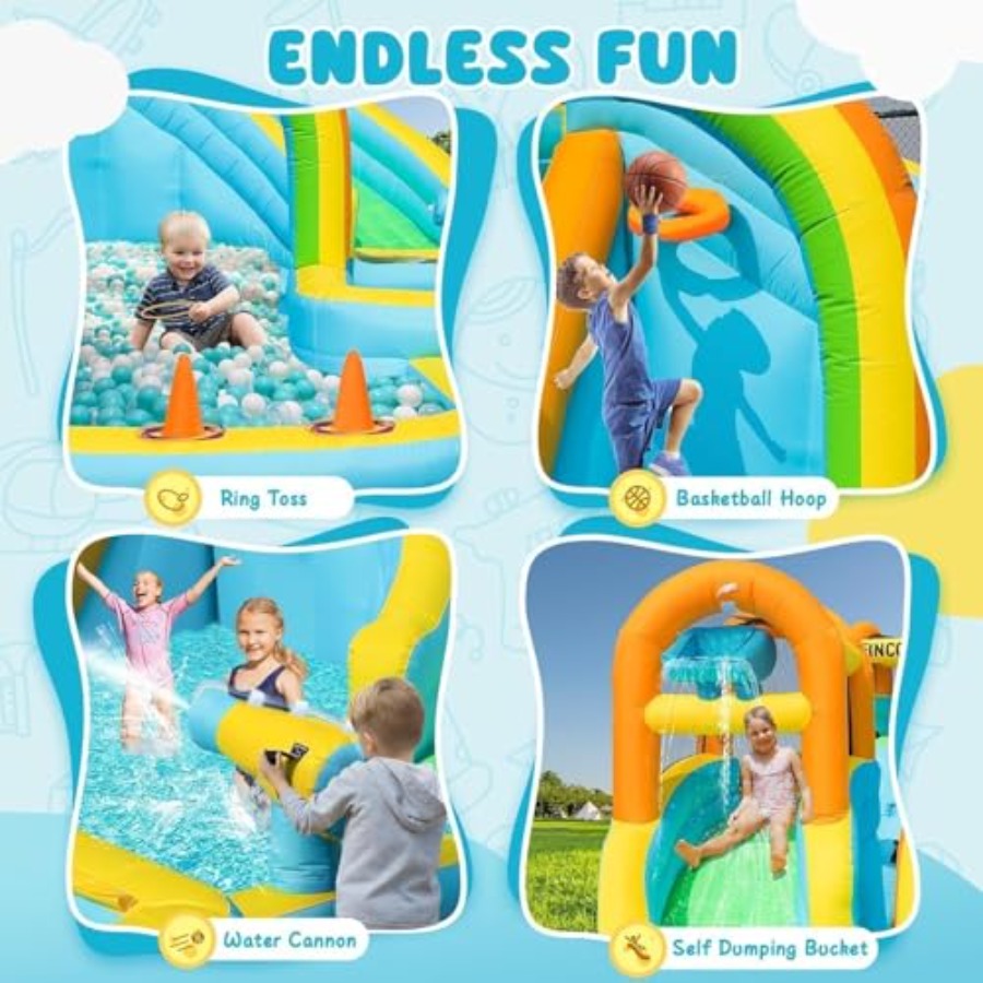 สวนสไลเดอร์น้ำเป่าลมกลางแจ้งสำ - Kids Outdoor Park บทวิจารณ์และราคา