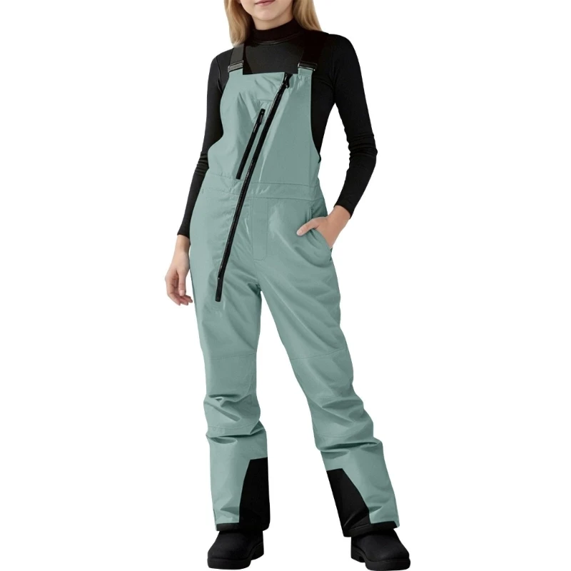 กางเกงสกีสำหรับเด็ก ผ้ากันเปื้ - Kids Outdoor Jumpsuit บทวิจารณ์และราคา