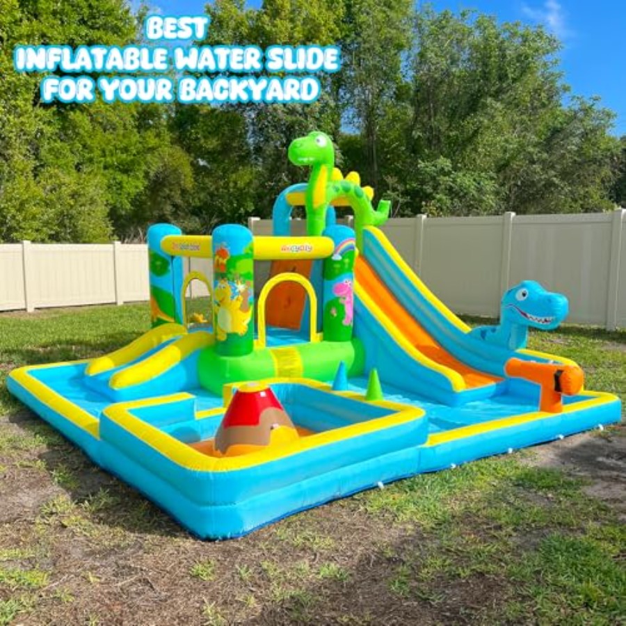 สไลเดอร์น้ำเป่าลมสำหรับสนามหลั - Kids Outdoor Bounce House บทวิจารณ์และราคา