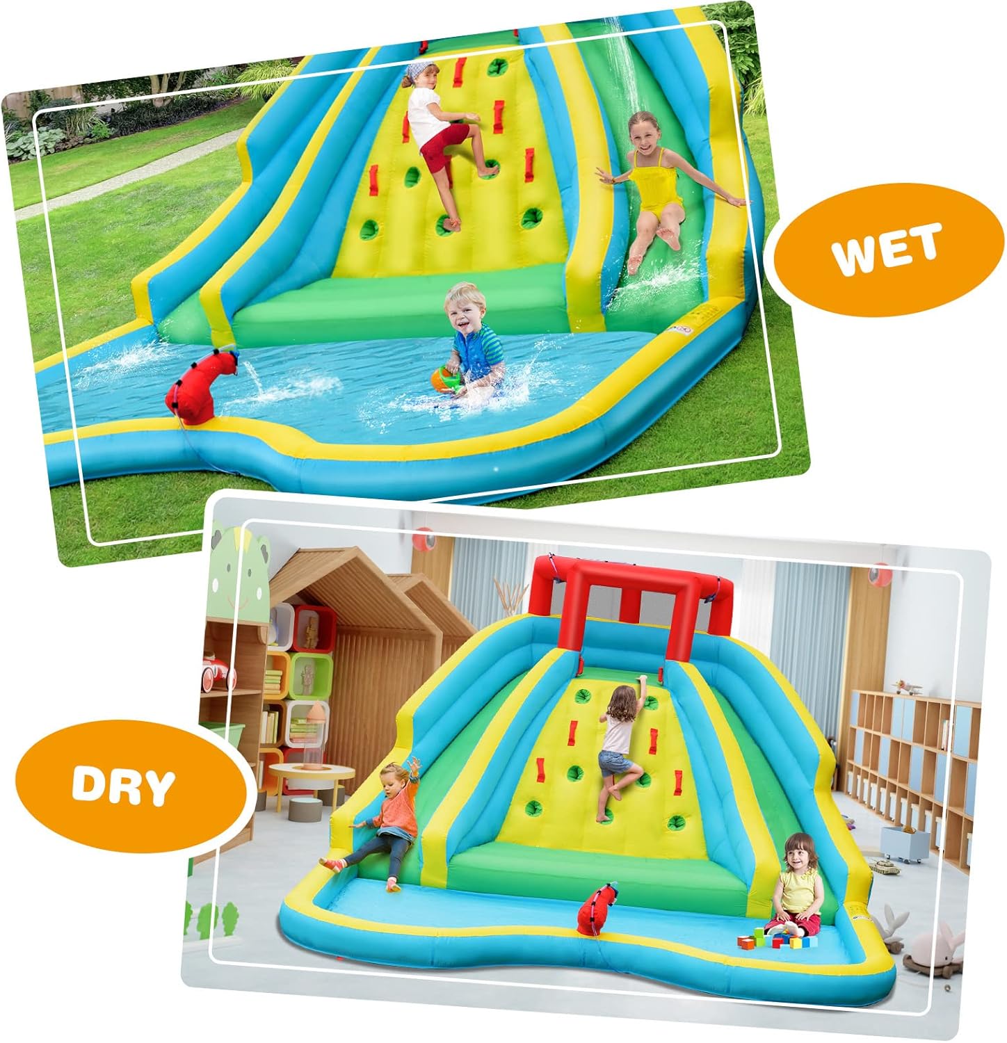 สไลเดอร์น้ำเป่าลมขนาดใหญ่สำหรั - Kids Outdoor Park บทวิจารณ์และราคา