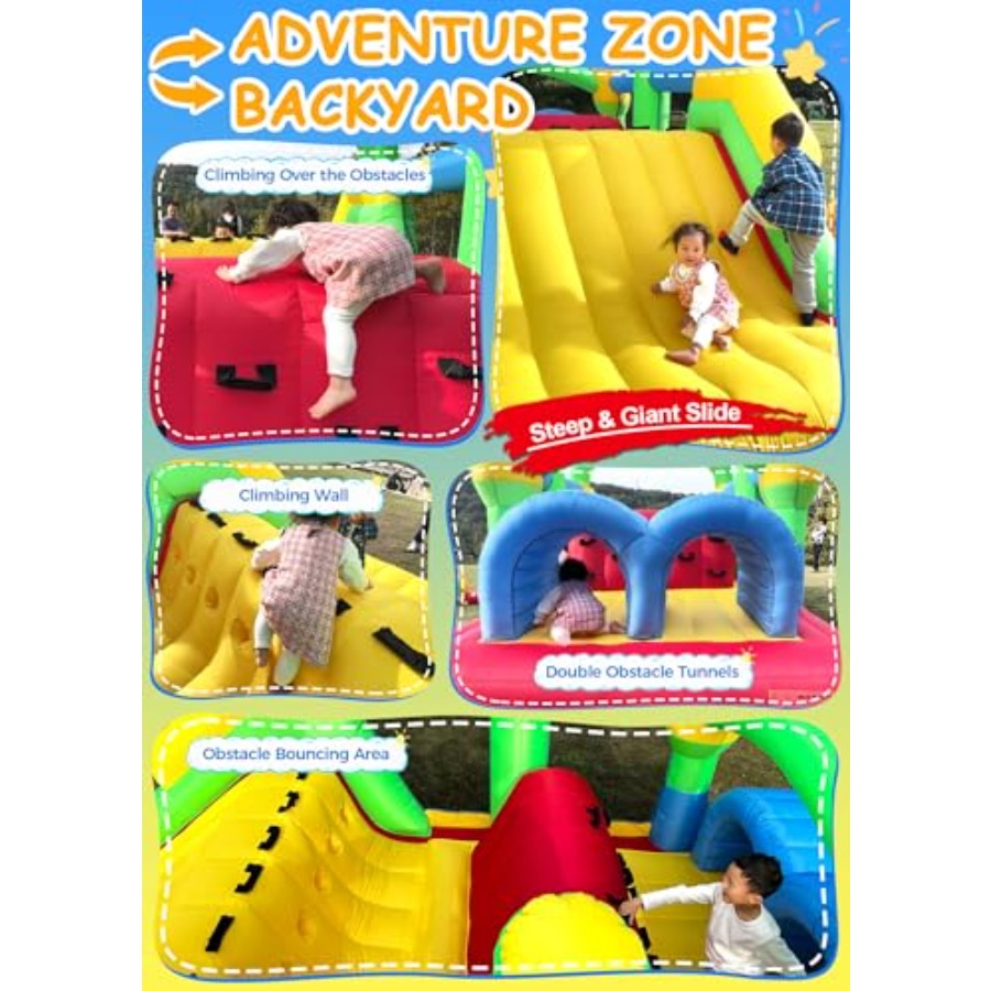 สนามเด็กเล่นเป่าลมกลางแจ้งสำหร - Kids Outdoor Bounce House บทวิจารณ์และราคา