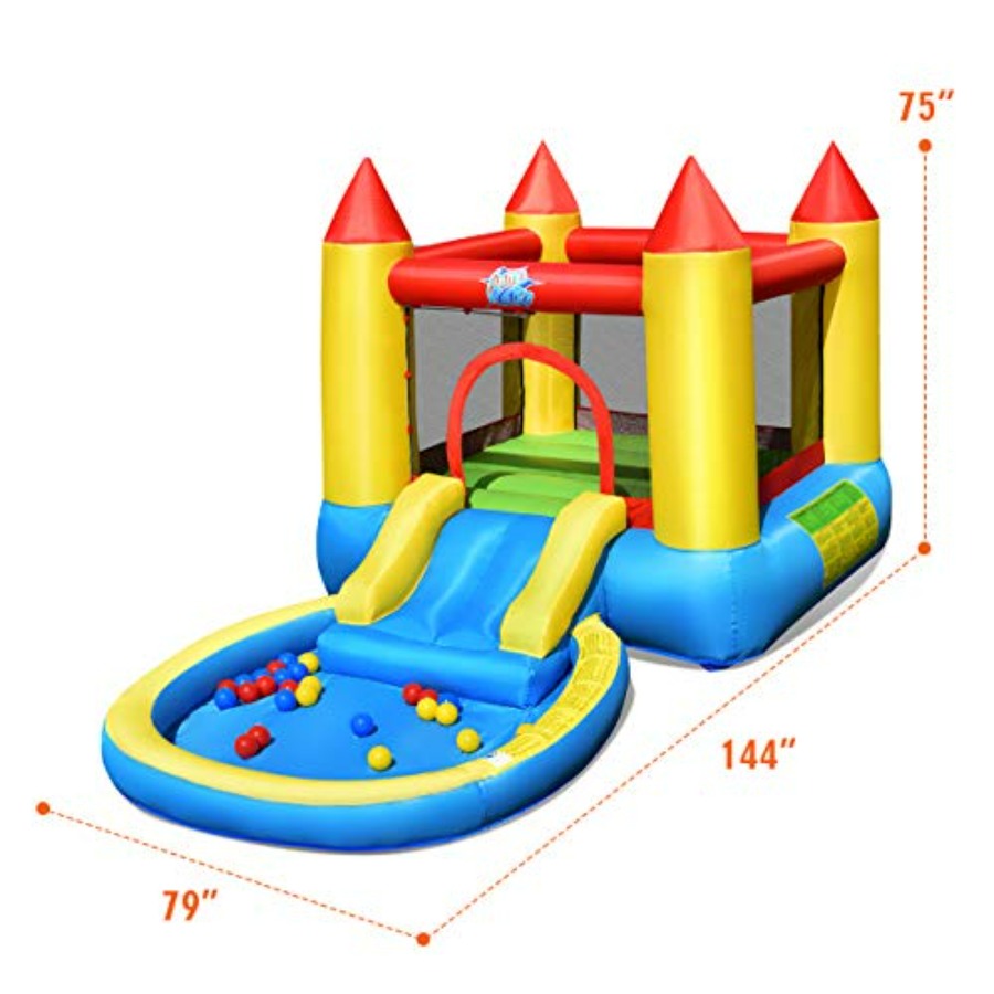 บ้านลมเป่าลมสำหรับเด็กอายุ 3-5 - Kids Outdoor Bounce House บทวิจารณ์และราคา