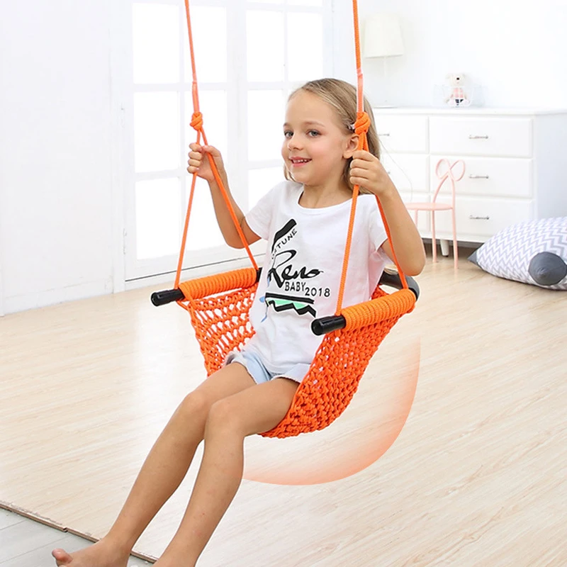 เปลญวนเด็ก ชิงช้าถักมือ ของเล่ - Kids Outdoor Hammock บทวิจารณ์และราคา