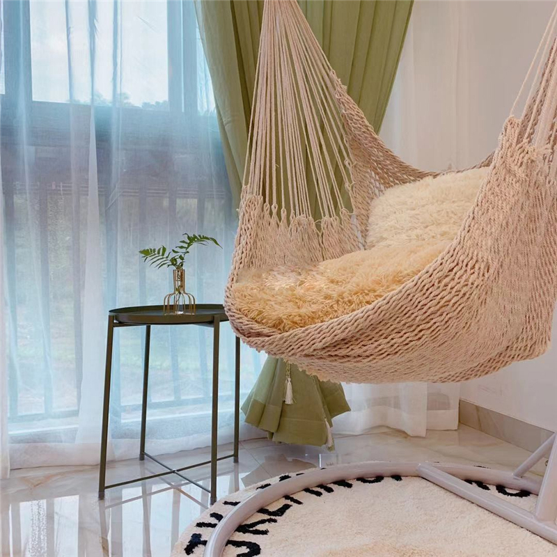 สไตล์นอร์ดิกสีขาว Hammock Swin - Kids Outdoor Furniture บทวิจารณ์และราคา