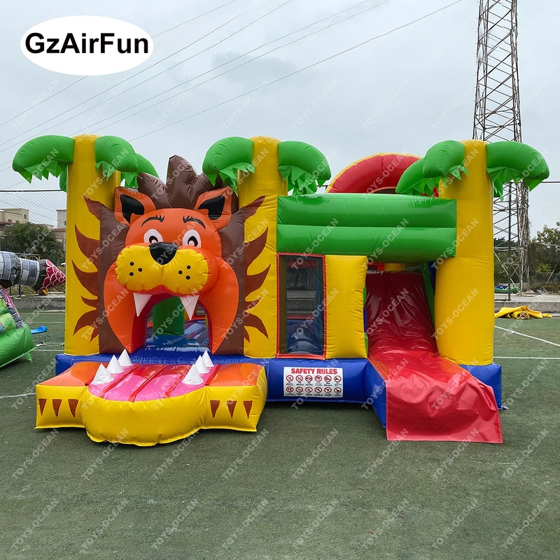 บ้านลมเป่าลมธีมสิงโตสำหรับใช้ง - Kids Outdoor Bounce House บทวิจารณ์และราคา