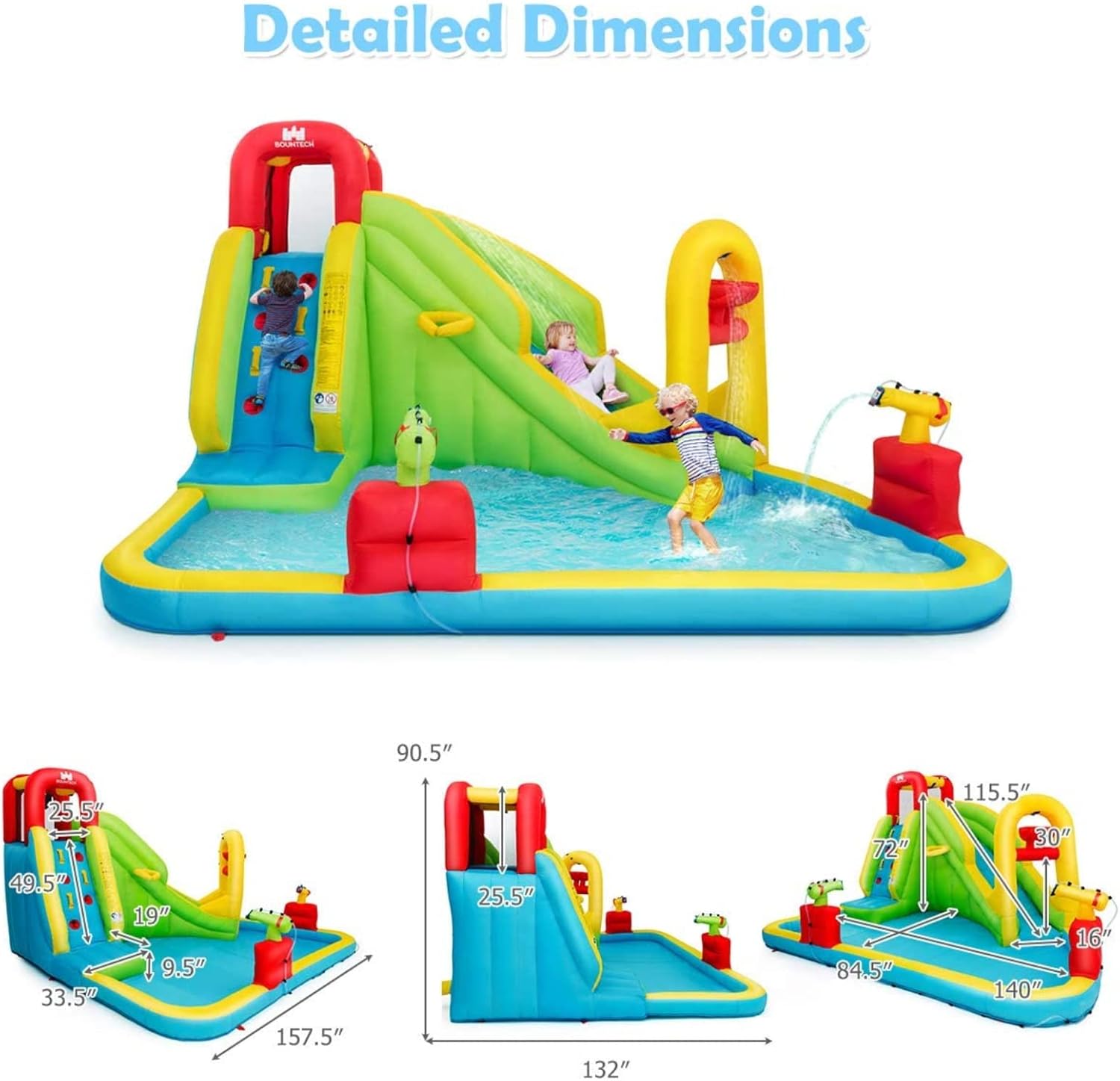 เมกะสวนน้ำเป่าลมสำหรับเด็ก - ส - Kids Outdoor Park บทวิจารณ์และราคา