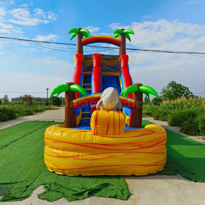 สไลเดอร์น้ำเป่าลม PVC คุณภาพดี - Kids Outdoor Equipment บทวิจารณ์และราคา