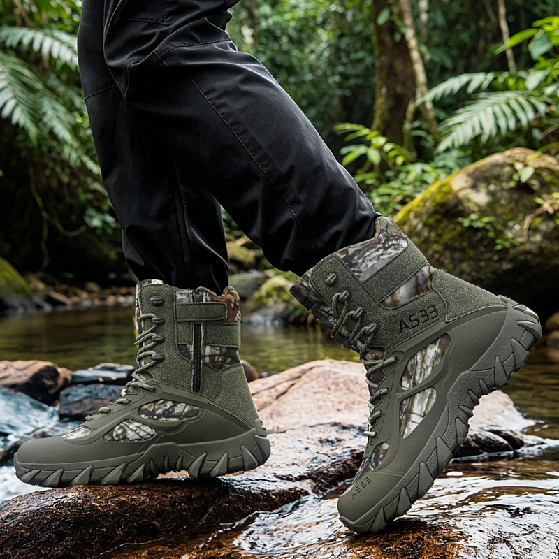รองเท้าบูทผู้ชายแบบยุทธวิธี สำ - Kids Outdoor Boots บทวิจารณ์และราคา