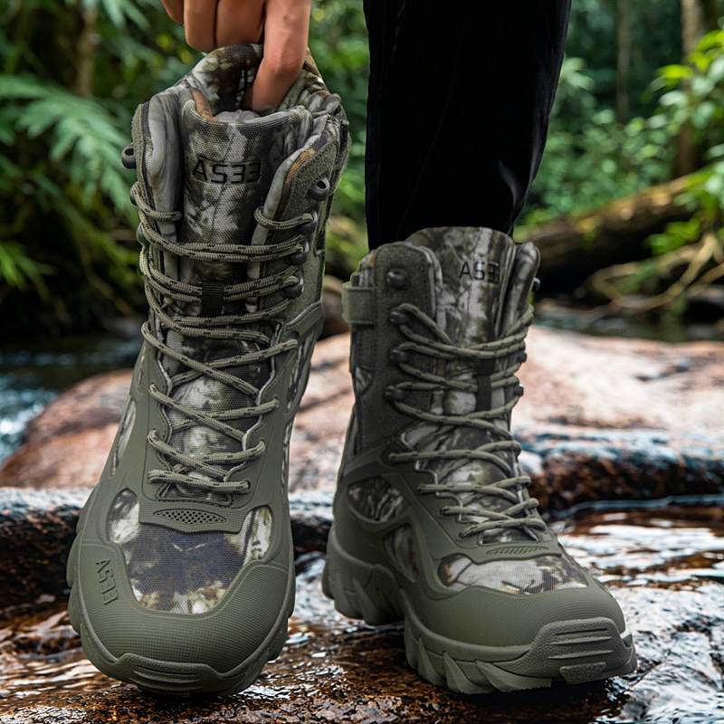 รองเท้าบูทผู้ชายแบบยุทธวิธี สำ - Kids Outdoor Boots บทวิจารณ์และราคา