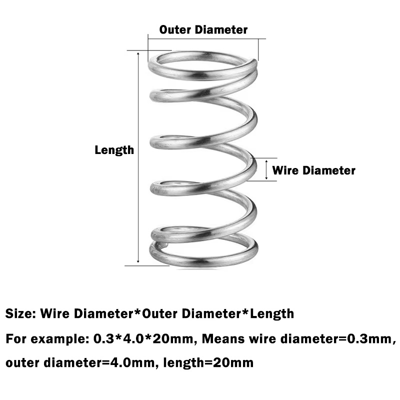 10 ชิ้น/ล็อต 0.3 มม. สปริงสแตน - Mini Trampoline Spring บทวิจารณ์และราคา