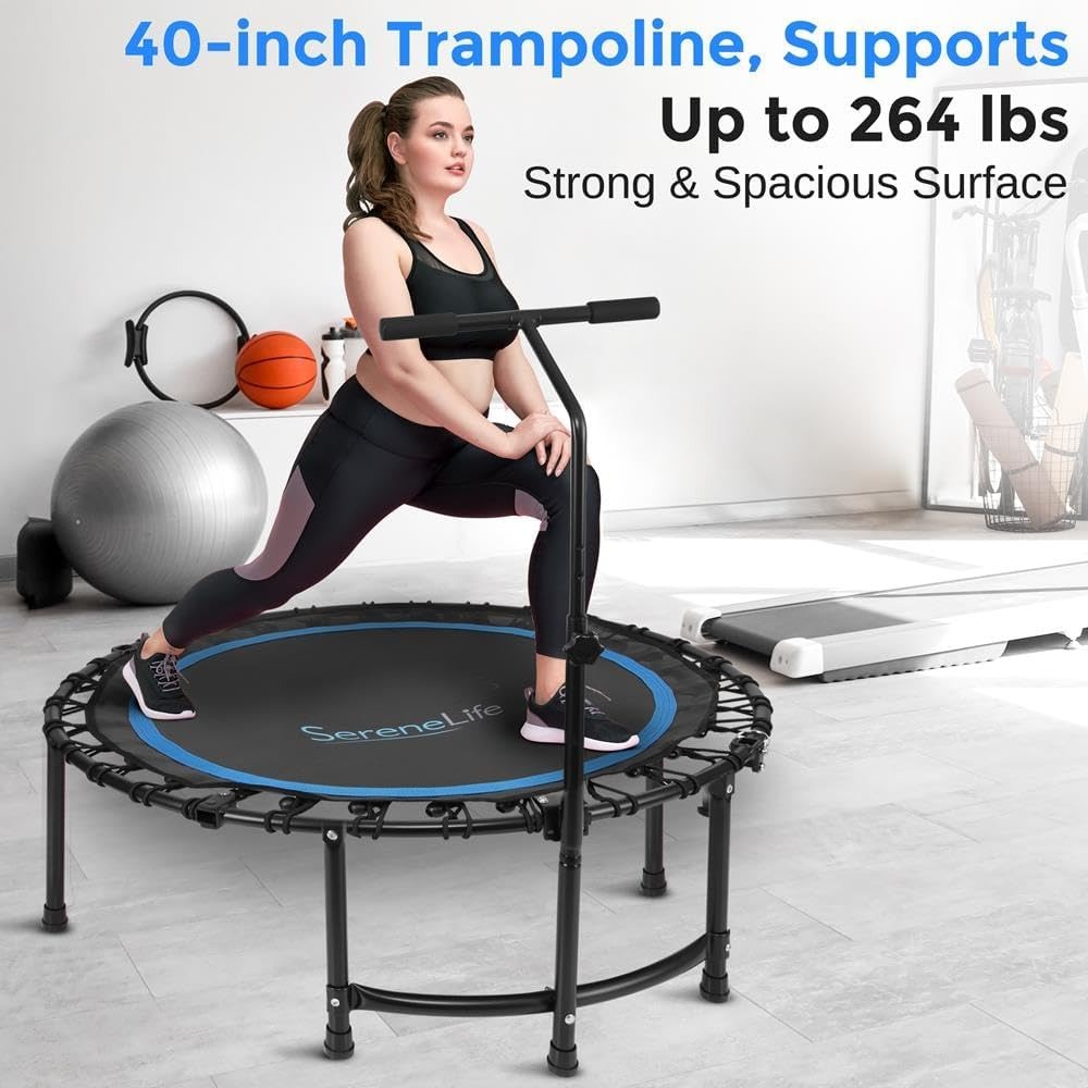 แทรมโพลีนขนาดเล็ก 40 นิ้ว / 50 - Mini Trampoline Spring บทวิจารณ์และราคา